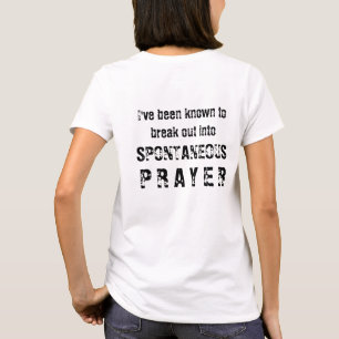 Modern humoristisk rolig religiösa för spontan b t shirt