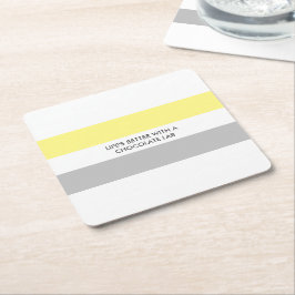 Modern Hund älskare Labrador-Roligt, citat Underlägg Papper Kvadrat