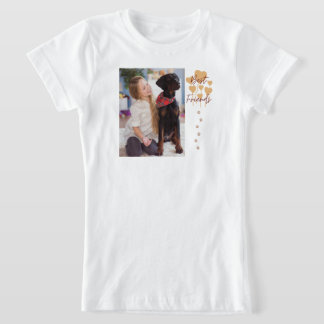 Modern Hund älskare Single Photo T-Shirt