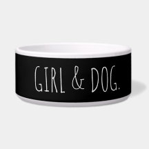Modern Hund Girl Simple Gift