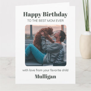 Modern Hund Mamma Birthday Pet Simple Anpassningsb Kort