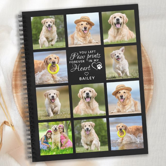 Modern Hund Memorial Scrapbook Pet Loss Keepsak Anteckningsbok (Skapare uppladdad)