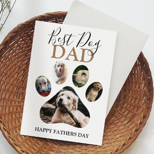 Modern Hund Pappa   Fotokollage Helgkort
