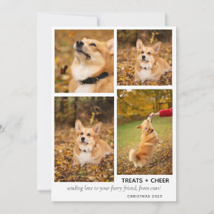 Modern Hund Photo Collage Pet Julkort