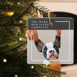Modern Hund Photo | Hund Offert Julgransprydnad Keramik