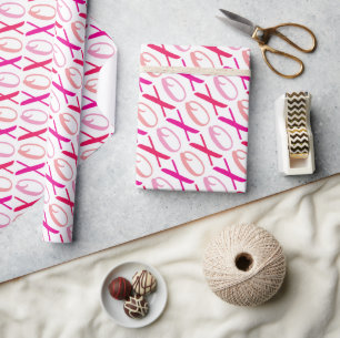 Modern Hus & Kisses (XOXO) Alla hjärtans dag Presentpapper