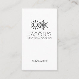 Modern HVAC för upphettning och kylning av växelst Visitkort