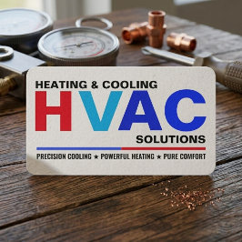 Modern HVAC Services Business Cards Visitkort