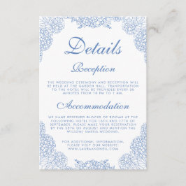 Modern Hydrangea Dammtorblue Blommiga Detaljer Tilläggskort