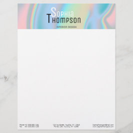 Modern hydrografisk flytande marmor brevhuvud