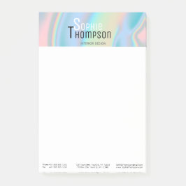 Modern hydrografisk flytande marmor post-it block