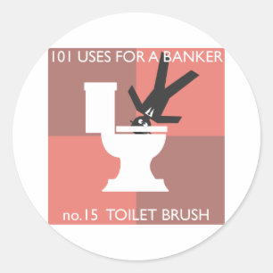 Modern hygien runt klistermärke