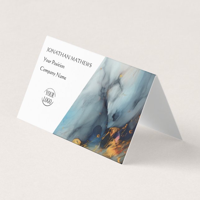 Modern I-Abstrakt 3 Visitkort (Framsida)