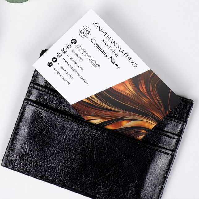 Modern I-Abstrakt Magnetiska Visitkort (Skapare uppladdad)