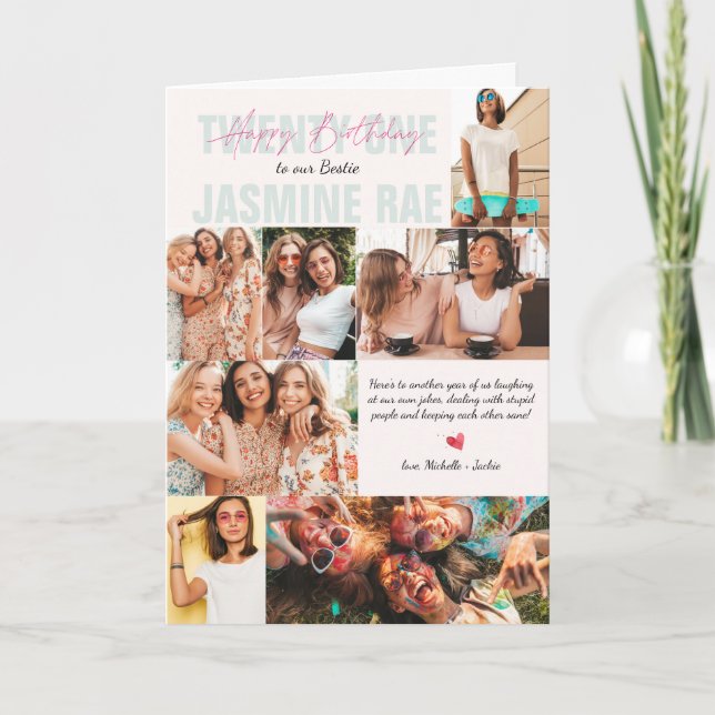 Modern i alla åldrar | 7 Fotokollage Kort (Framsida)