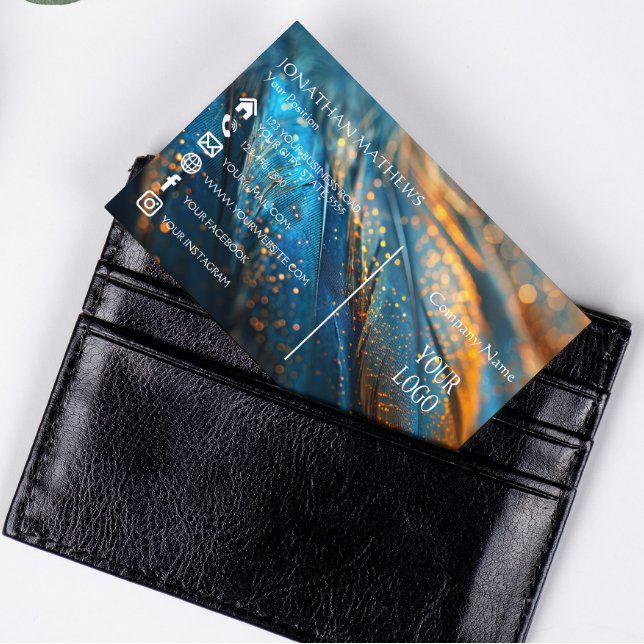 Modern I Feathers 1 Visitkort (Skapare uppladdad)