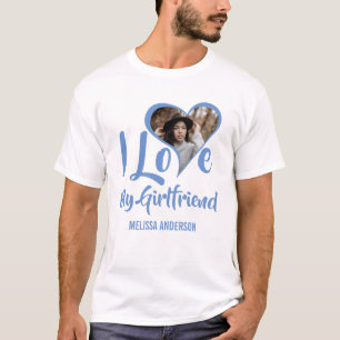 Modern I Kärlek Min flickvän   Hjärtfoto T-Shirt