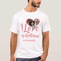 Modern I Kärlek Min flickvän | Hjärtfoto T-Shirt