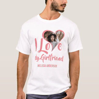 Modern I Kärlek Min flickvän | Hjärtfoto T-Shirt