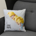 Modern I Kärlek Naps | Baby Photo Dekorativ kudde<br><div class="desc">Modern I Kärlek Naps | Baby Photo</div>