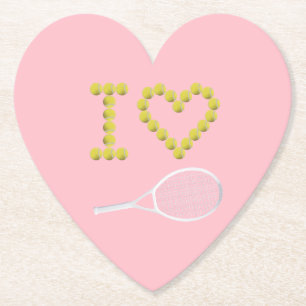 Modern I Kärlek Tennis Rosa Underlägg Papper