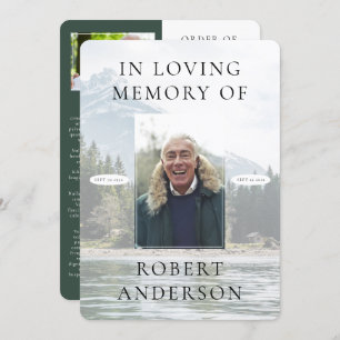 Modern i Loving Memory Funeral Program