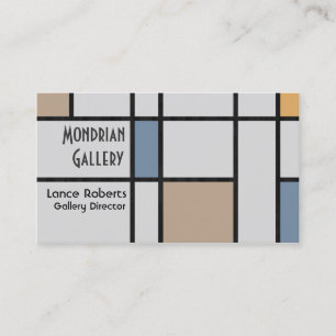 Modern i Mondrian Visitkort