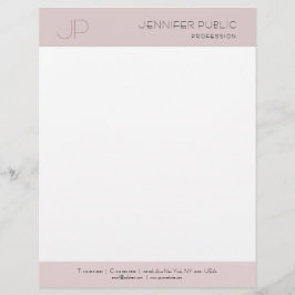 Modern idérik elit för slätt för brevhuvud