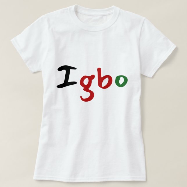 Modern Igbo-Trendig T Shirt (Design framsida)