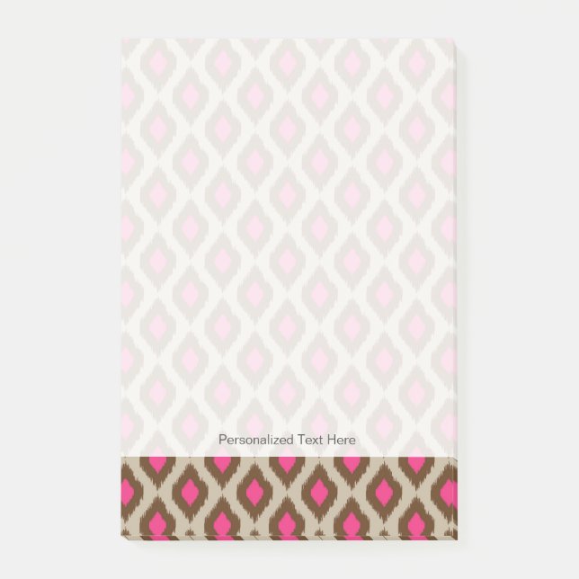 Modern ikat mönster post-it block (Framsida)