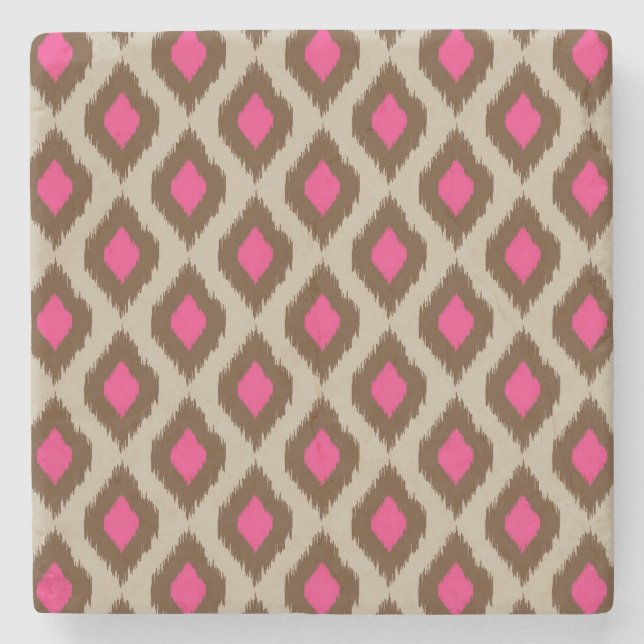 Modern ikat mönster underlägg sten (Framsidan)