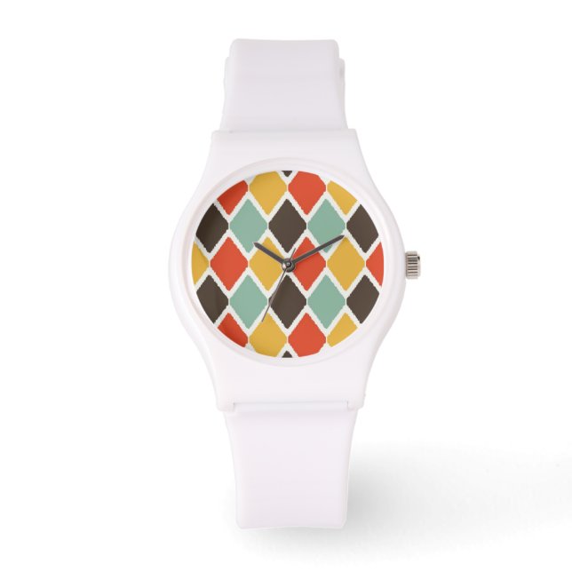 Modern ikat stambal mode mönster armbandsur (Framsida)