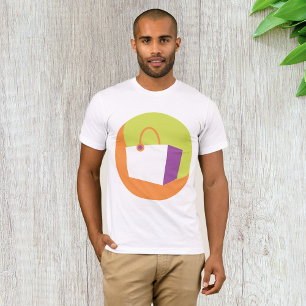 Modern ikon för shoppingväska Minimalistisk detalj T Shirt