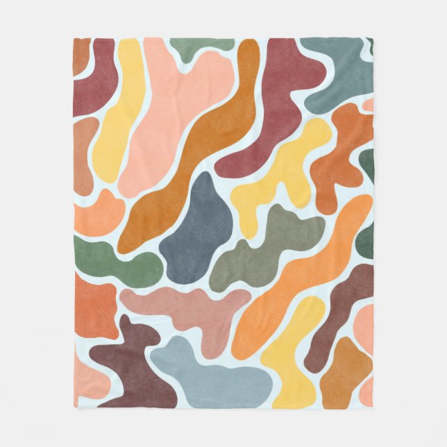 Modern illustration av abstrakten i ärliga toner.  fleecefilt (Framsidan)