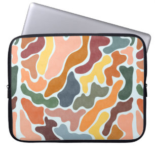Modern illustration av abstrakten i ärliga toner. laptop fodral