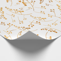 Modern illustration av bär från guld i mönster