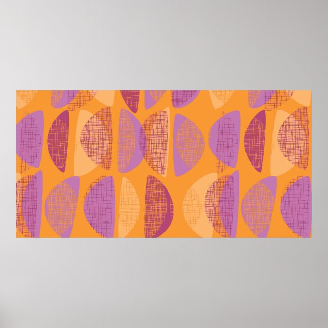 Modern illustration av mönster i stil under medelå poster (Framsidan)