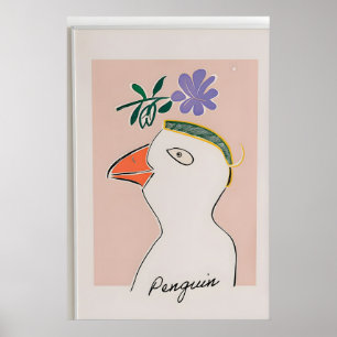 Modern illustration av pingvin tryck – barnkammare