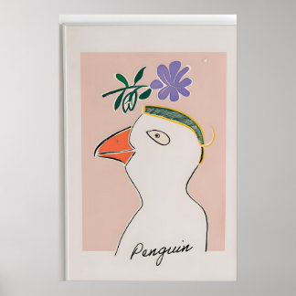 Modern illustration av pingvin tryck – barnkammare
