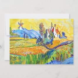 Modern Impressionistisk Konst Sommar Provence Land Julkort