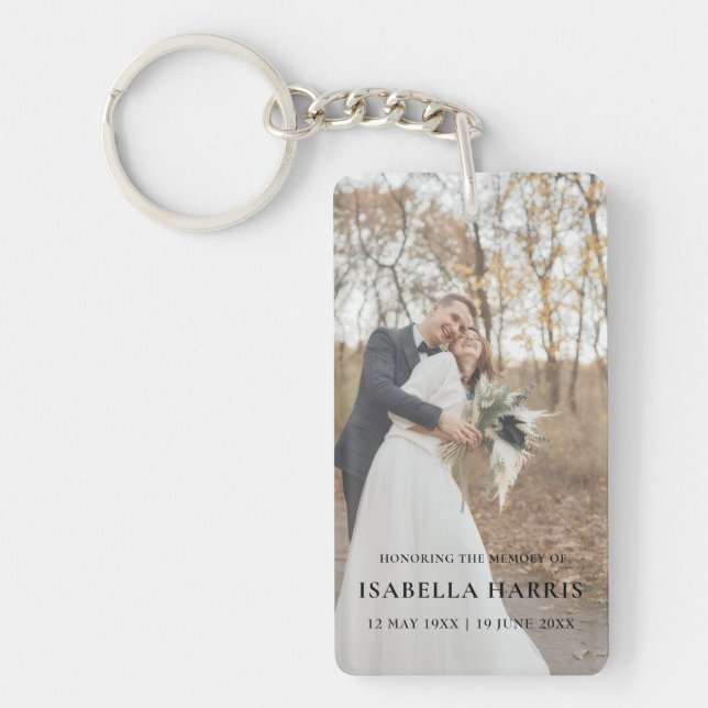 Modern “In Loving Memory” Foto Minnessaker (Framsidan)
