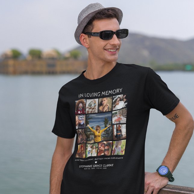 Modern 'In-Loving Memory'-fotokollage T Shirt (Skapare uppladdad)