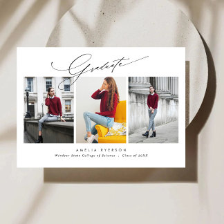 Modern inbjudan och meddelande i studenten