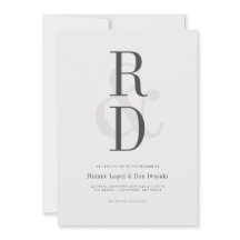 Modern inbjudan till avisering i Bröllop