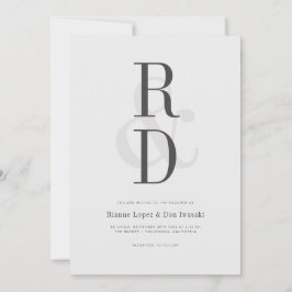 Modern inbjudan till avisering i Bröllop