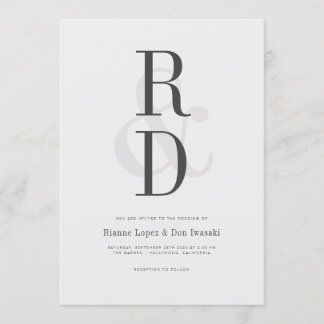 Modern inbjudan till avisering i Bröllop