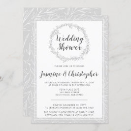 Modern inbjudan till botanisk Möhippa för krans