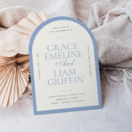 Modern inbjudan till bröllopsbjudande i Gräns