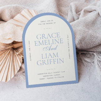 Modern inbjudan till bröllopsbjudande i Gräns