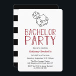 Modern inbjudan till Casino-nattens Bachelor-parti<br><div class="desc">Fira i stil med trendigets inbjudningar. Utformningen är enkel att anpassa med din egen formulering och din familj och dina vänner kommer att bli glada när de tar emot dessa fantastiska inbjudningskort i party.</div>